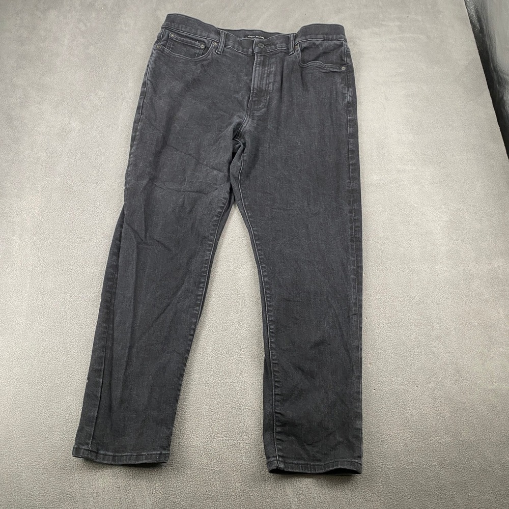 Lucky Brand Mens Black Straight Leg Jeans W36 L30 Washedโ Denim 5309